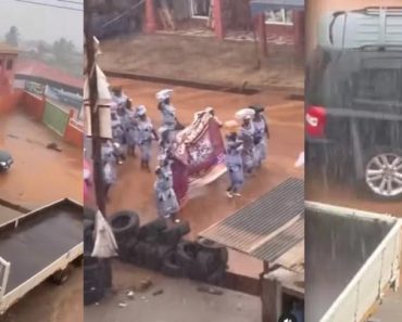Viral Video as Pastor and his family ride In a car while members walk in the rain during float – Watch
