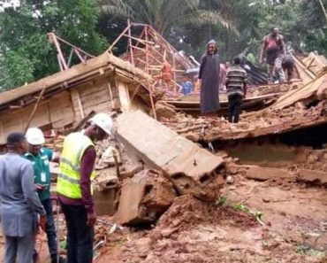 BREAKING: Father, two sons killed as three-storey building collapses in Anambra