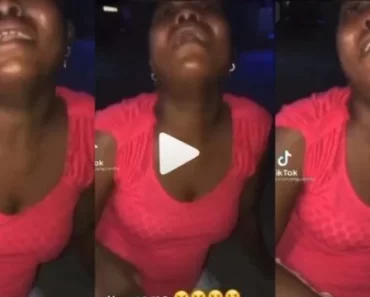 “I gave him my heart but he has broken it into pieces” – Lady cries and rolls herself on the floor after breakup [Video]