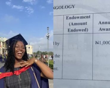 Meet the Best Graduating Student Of the University Of Ibadan Who Got N1,000 as Award [Photos]
