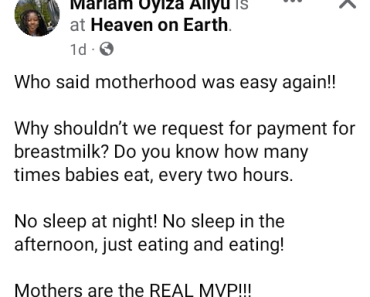 BREAKING: I will divorce my wife the day she opens her mouth to demand allowance for breastfeeding our baby – Nigerian man says