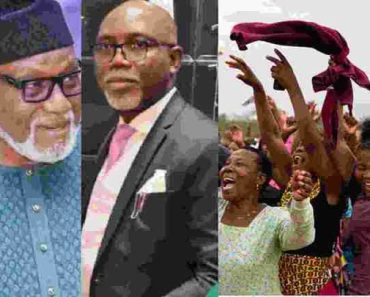 BREAKING: ‘Life Is Nothing’ – Video Of People Rejoicing After Gov Akeredolu Died And His Deputy Sworn In Triggers Reactions