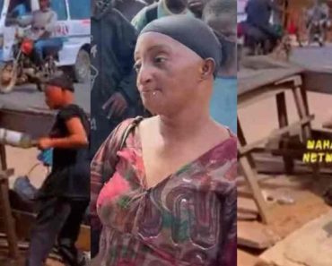 JUST IN: “Anty Ramota Kan Wahala Kan”– Massive Reaction As Anty Ramota Seen Braking Bootle As She Exchanges Word With Someone Taller Than Him (WatchVideo)