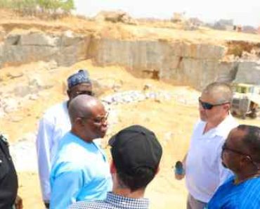 BREAKING: Nyesom Wike Inspects Road Construction Sites In Guzape, Jahi (Photos)
