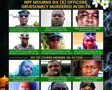 JUST IN: Commotion As Six Policemen Are Ambushed And Killed While Investigating The Disappearance Of Their Colleagues In Delta