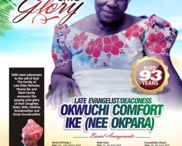 Veteran Nollywood Actor, BREAKING: Emeka Ike releases burial arrangements for late mother •Says it’s massive celebration