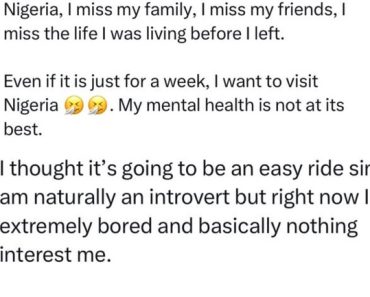 BREAKING: I miss Nigeria, my mental health is not at it’s best – Nigerian man residing in Germany cries out
