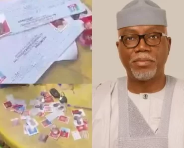 BREAKING: Ondo 2024: Viral video shows APC chieftain with alleged fake membership cards