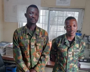 BREAKING: Nigerian Army detains 2 soldiers for allegedly stealing armoured cables in Dangote Refinery