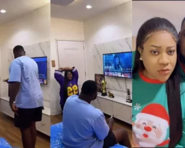 “See What Love Turn Our Celebrities”– Trending Video Of Nkechi Blessing On Her Kneels Begging Her Boyfriend After Her Video Surface Online (VIDEO)
