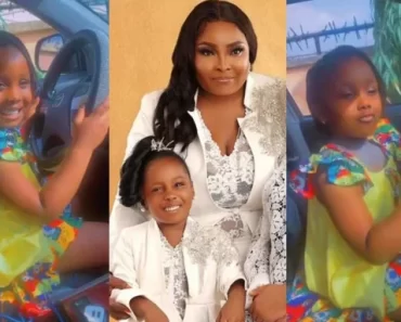 “My Baby Is Now My New Driver, Let Me Enjoy My Ride”- Ronke Odusanya Gush As She Share Video Of Her Lookalike Daughter Fife