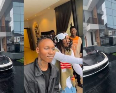 JUST IN: Naira Marley celebrates Zinoleesky as he acquires a palatial mansion worth 500 million naira on his 24th birthday (Video)